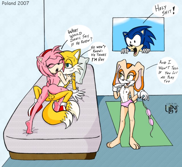 sonic the hedge hog hentai hentai amy sonic team entry cream rose hedgehog rabbit tails greenhand poland ubnt ceecac