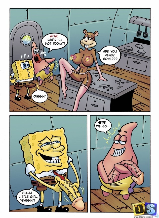 sponge bob hentai porn english fucking kitchen drawn spongebob sandy cheeks squarepants