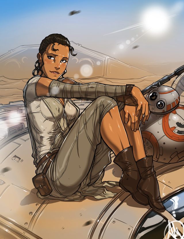 star wars hentai pictures colored star commission wars rey