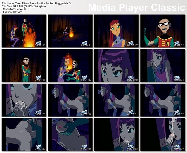 starfire hentai manga fucked teen titans flv doggystyle starfire