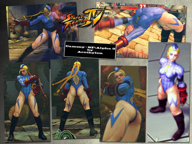 street fighter 4 hentai skin fighter outfit street cammy sfa acethylen