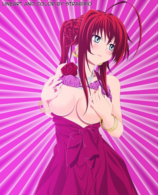 the breaker hentai highschool dxd rias gremory strabixio