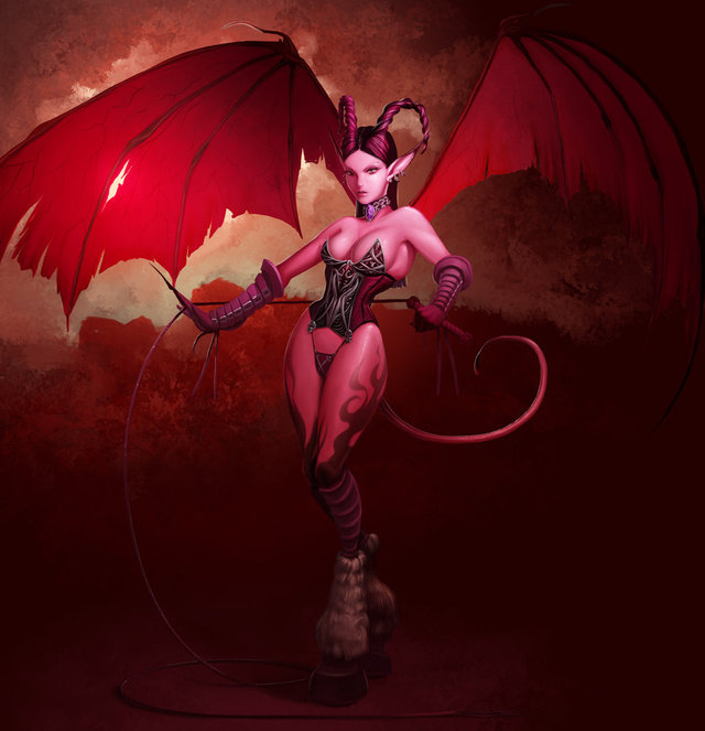 wow succubus hentai art succubus pinup achibner naera