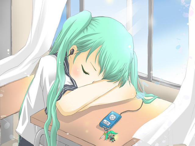 hatsune miku hentai flash school miku desk hatsune vocaloid sleeping