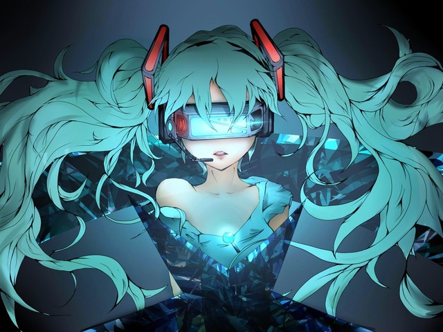 hatsune miku hentai pics dress future miku about hatsune crystal glowing visor