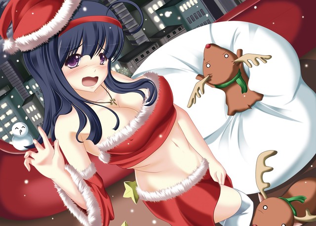 hentai anime chicks anime hentai girls wallpaper christmas santa