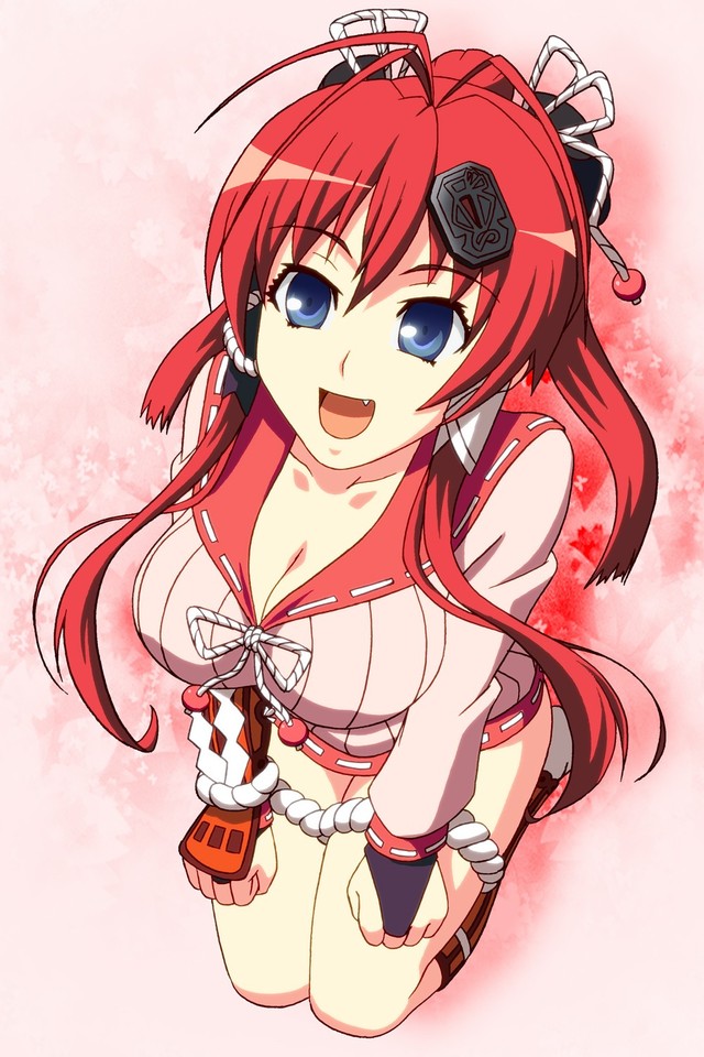 hentai boobs image anime hentai boobs wallpaper blue eyes hyakka ryouran samurai redheads