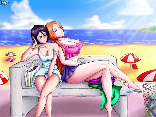 hot rukia hentai art girls sexy waiting reit beac