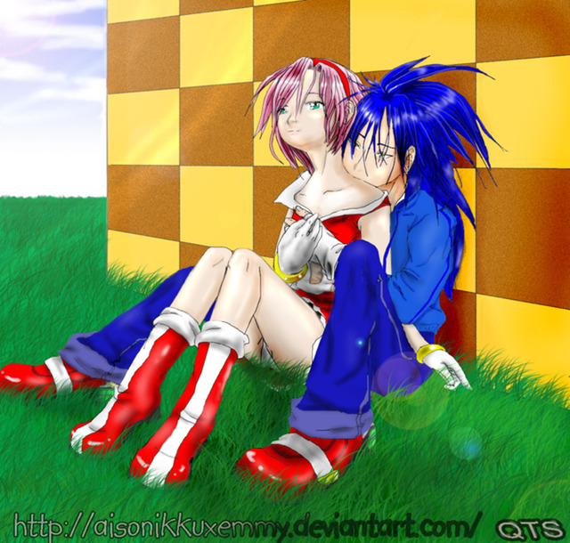 human sonic hentai naked sonic human humanized sonicxamy aisonikkuxemmy