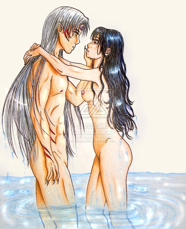 inuyasha e hentai creamy inuyasha kagome fac higurashi sesshoumaru bddf