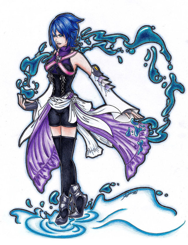 kingdom hearts birth by sleep aqua hentai games night pre morelikethis traditional fanart aqua drawings xxnsx