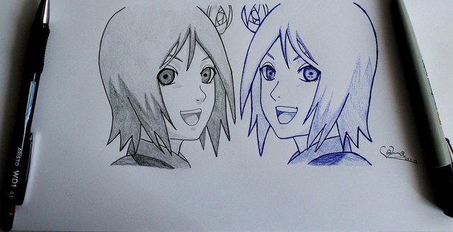 konan hentai manga art sketch konan hidan viivavanity fuvig