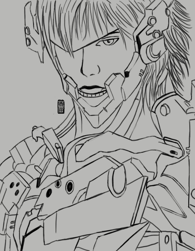 lollipop chainsaw hentai pic morelikethis rising metal gear solid dono digitalart lineart raiden kanae