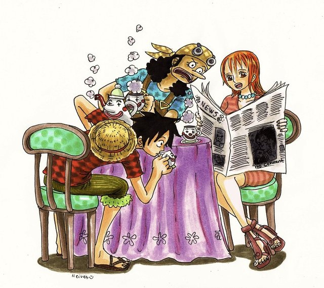 luffy and nami hentai after picture one piece luffy nami years chopper ussop