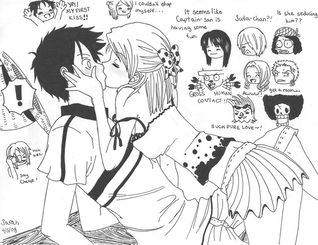 luffy and nami hentai manga morelikethis traditional fanart luffy kiss xxsutaxx