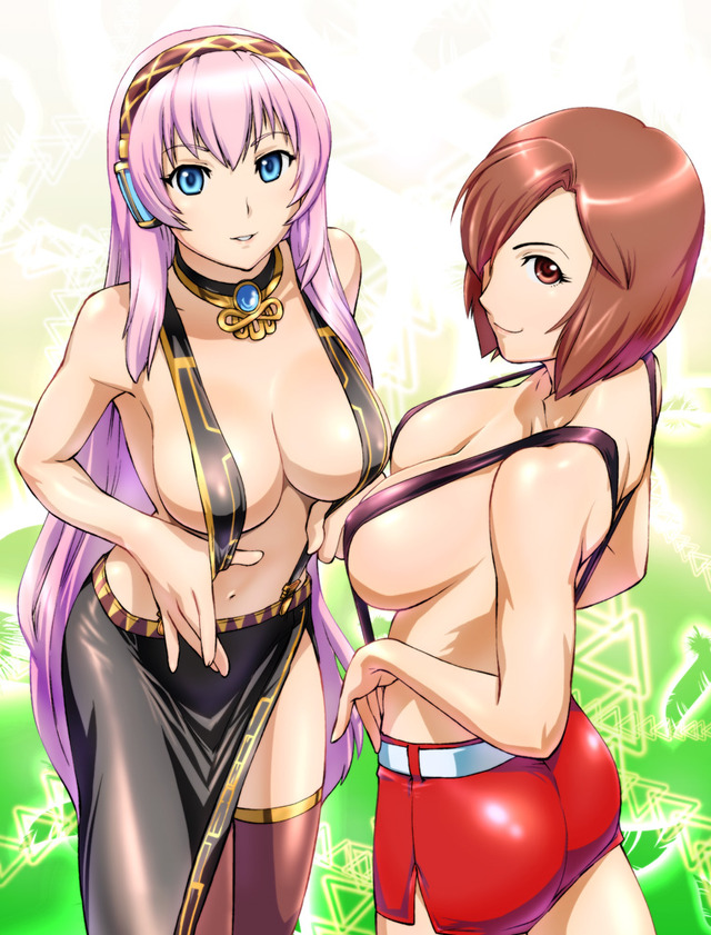luka hentai gallery misc sexy oppai megurine luka vocaloid xxv meiko suspenders