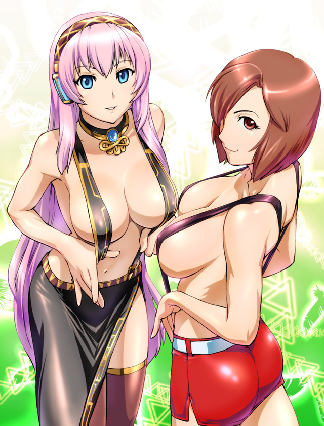 luka hentai gallery misc sexy oppai megurine luka vocaloid xxv meiko suspenders