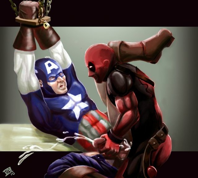 marvel superheroes hentai marvel captain america superhero deadpool fluffyvivi plows sundayyyy