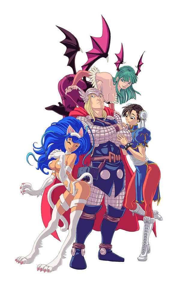 marvel vs capcom hentai pre digital morelikethis capcom marvel fanart painting shadowstheater