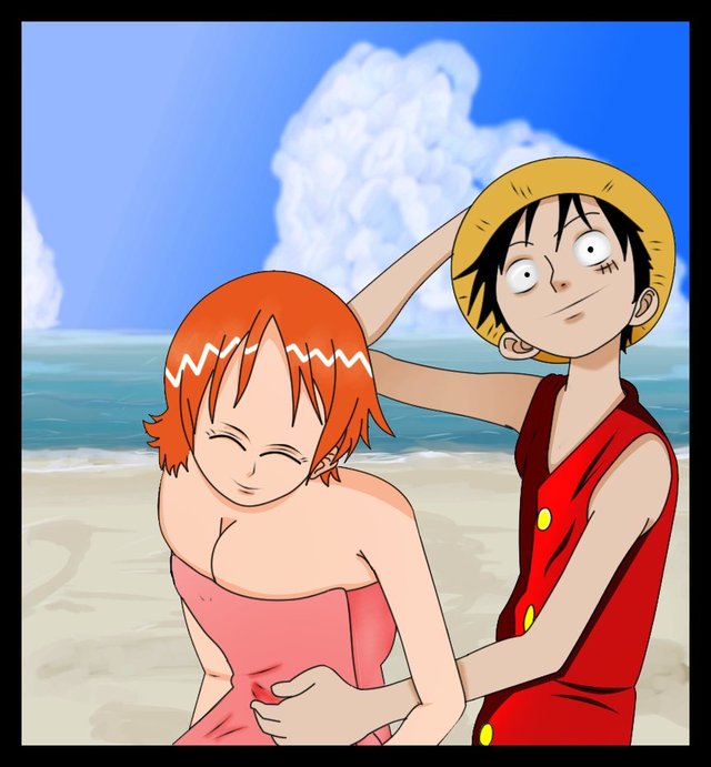 nami hentai galleries hentai pre luffy nami banana hand