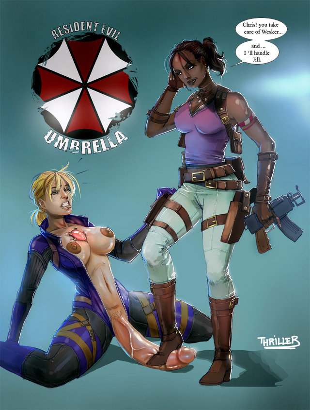 resident evil 5 jill valentine hentai evil edf valentine resident sheva alomar jill thriller