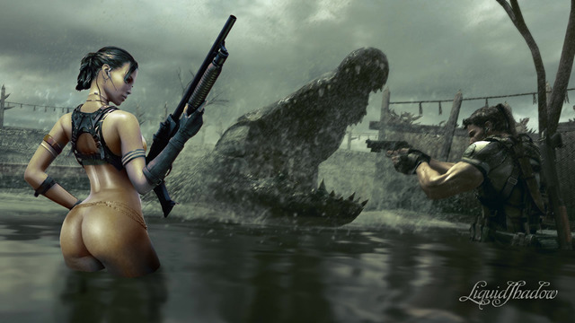 resident evil 5 sheva hentai evil ded resident sheva alomar chris redfield liquidshadow