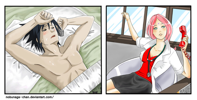 sasusaku hentai manga chan art nobunaga saku sasu sick