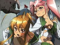 highschool of the dead hentai albums userpics blood bra cleavage glasses highschool dead artifacts miyamoto rei pink hair seifuku takagi saya torn clothes underwear users uploaded wallpapers mix size