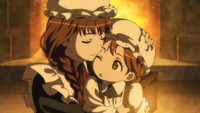 maid ane hentai maoyuu maou yuusha maid ane imouto hug family farewell candle touching heartwarming sound