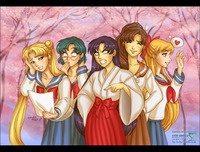 sailor senshi venus five hentai sailor moon school girls daekazu