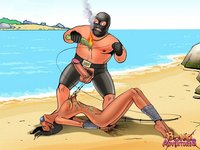 cartoon free hentai porn bdsm cartoon masked man ties picture