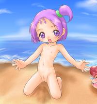 doremi hentai bdf beach harukaze doremi loli nipples nude ojamajo purple eyes hair pussy segawa onpu