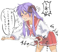 lucky star hentai edc cum futanari hiiragi kagami lucky star masturbation penis translated prev