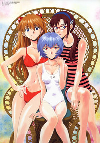 neon genesis evangelion hentai gallery misc xxv neon genesis evangelion ayanami rei asuka langley mari makinami swimsuit gravure