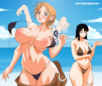 one piece hentai nami robin one piece hentai thehentaiworld undoing namis bra