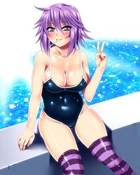 rosario + vampire hentai mizores shiny swimsuit rosariovampi pictures search query rosario vampire page