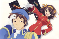 the melancholy of haruhi suzumiya hentai melancholy haruhi suzumiya kyon armbands wallpapers hentai