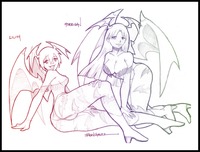 whisper of the heart hentai morrigan lilith hentaineko morelikethis fanart traditional drawings games
