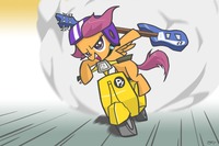 flcl hentai cool cooly filly flcl guitar scootaloo