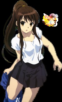 suzumiya haruhi no yuuutsu hentai suzumiya haruhi yuuutsu render renders ecchi