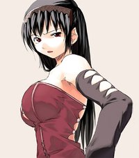 long hair hentai black hair breasts elbow blue dark skin futanari nitrotitan tagme hentai