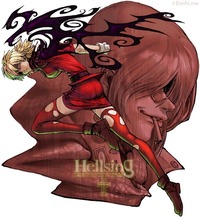 blonde hair hentai hentai blonde hair hellsing loped pip bernardotte red eyes seras victoria vampire