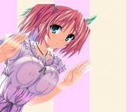 nipples hentai wallpapers hentai nipples boobs pink hair wallpaper