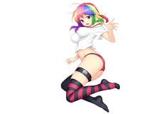 short hair hentai wallpaper hentai panties short hair thigh navel blondes uniforms ecchi