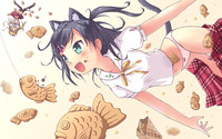 panties hentai konachan akisorapx animal ears azuki azusa food hentai ouji warawanai neko panties seifuku taiyaki tsutsukakushi tsukiko underwear show