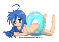 solo hentai barefoot feet innertube izumi konata lucky star nude soles solo tagme toes entry