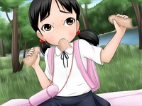 twintails hentai black hair fellatio group loli penis twintails