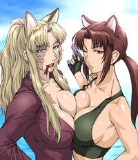 black hair hentai balalaika revy cat ears black lagoon hentai brown hair shorts smile hentairing