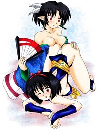 multiple girls hentai girls ass bare shoulders black armpits bdsm bed cat