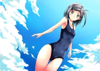 ribbon hentai acada ddf konachan blue eyes hair hentai ouji warawanai neko hika hikara ribbons school swimsuit short tsutsukakushi tsukiko wet show